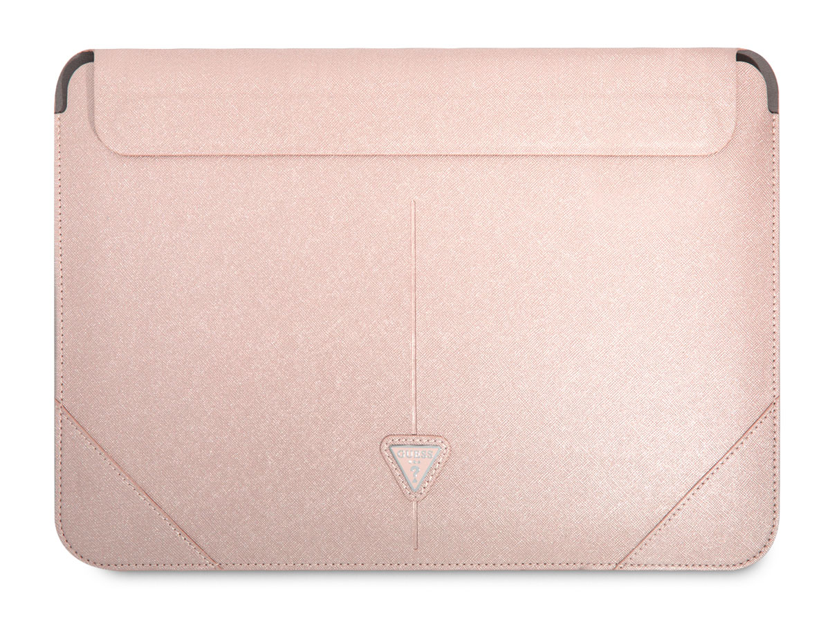 Guess Saffiano Triangle Sleeve Roze - MacBook 13