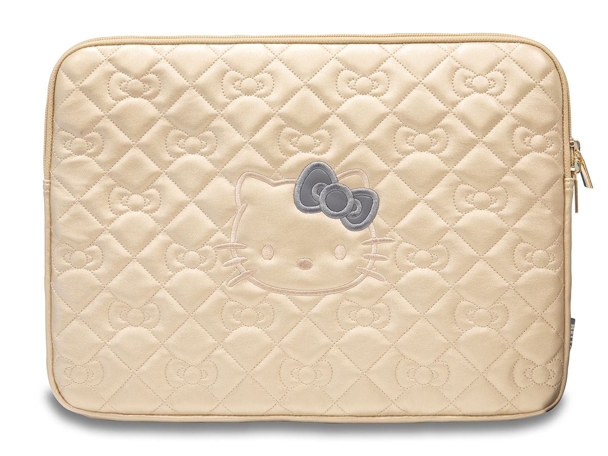 Hello Kitty Quilted Laptop Sleeve Goud - MacBook 13