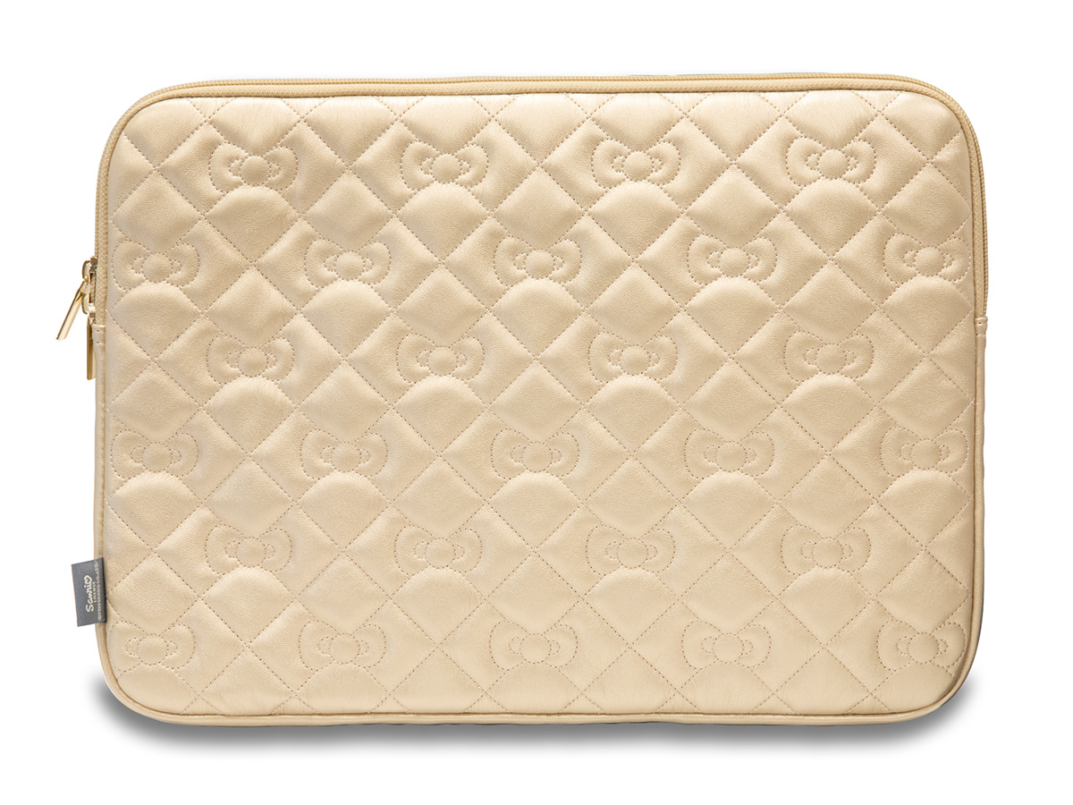 Hello Kitty Quilted Laptop Sleeve Goud - MacBook 13