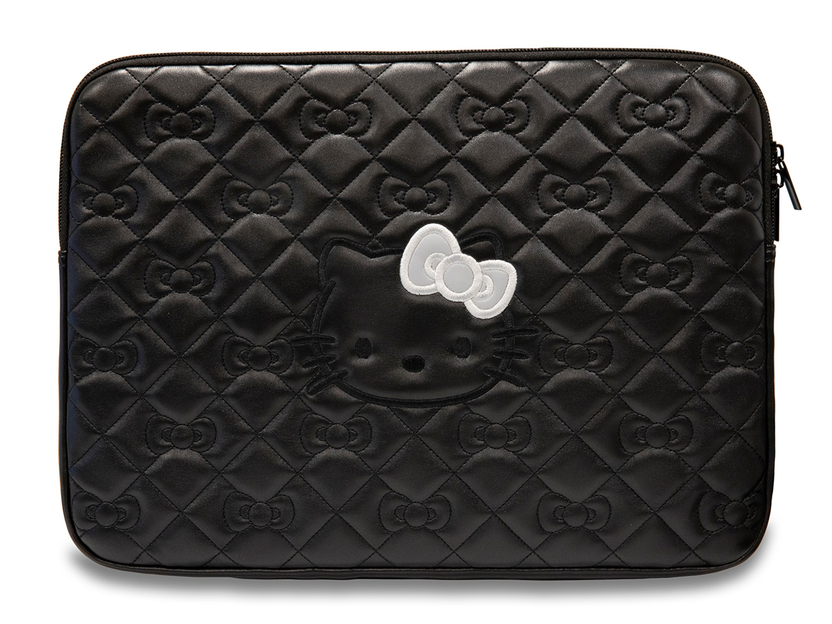 Hello Kitty Quilted Laptop Sleeve Zwart - MacBook 13