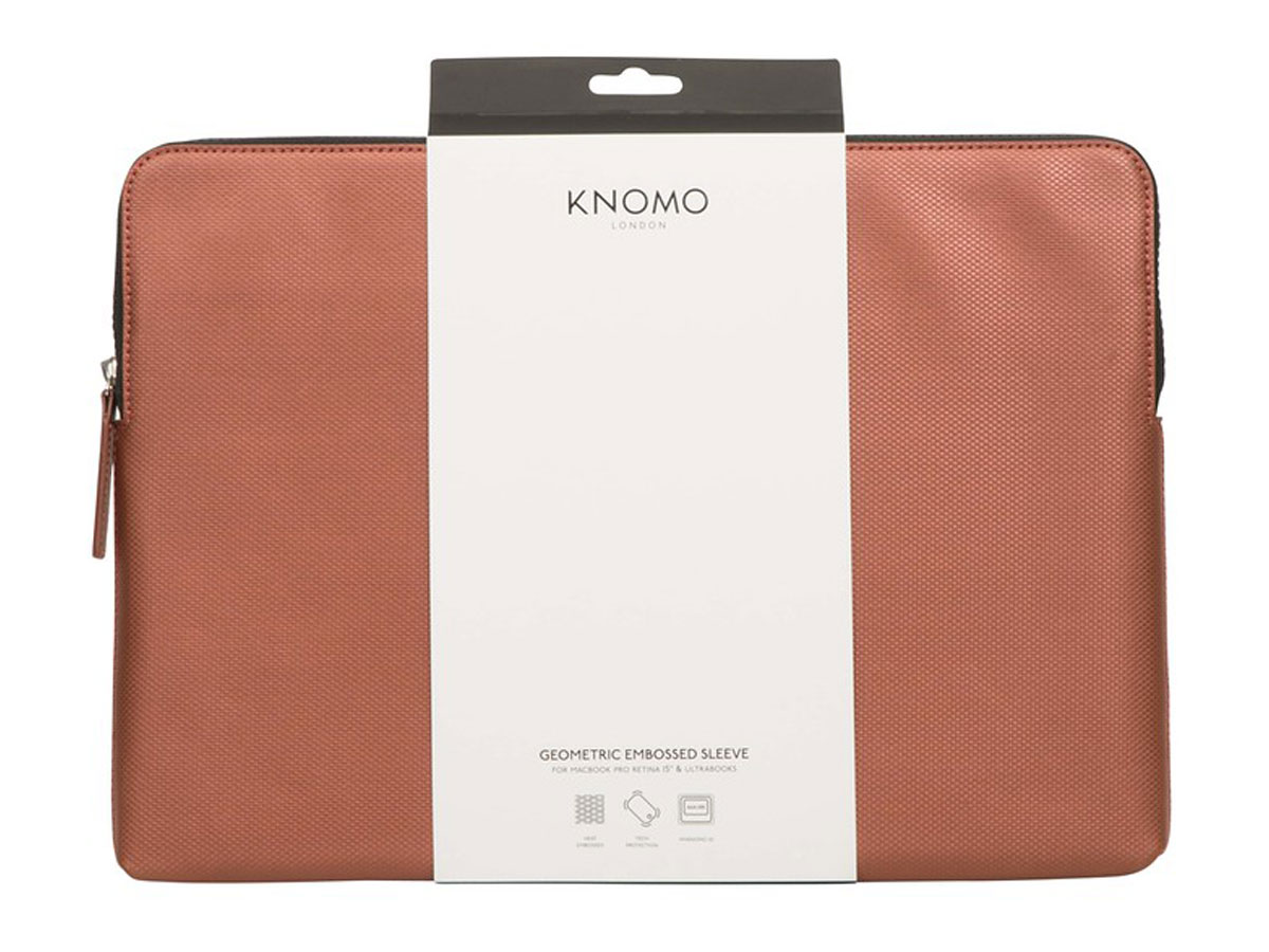 Knomo Embossed Sleeve Copper MacBook Pro 15" Hoes