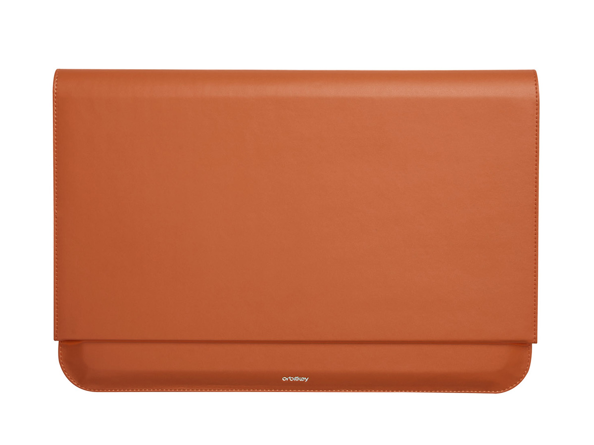 Orbitkey Hybrid Laptop Sleeve 14 inch Hoes met Deskmat - Terracotta