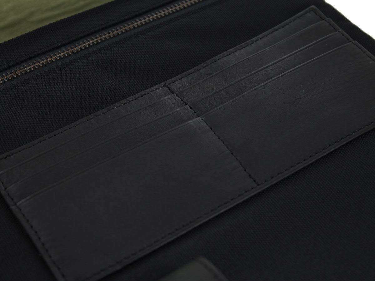 Scotch & Soda Leather Nylon Laptop Sleeve Zwart