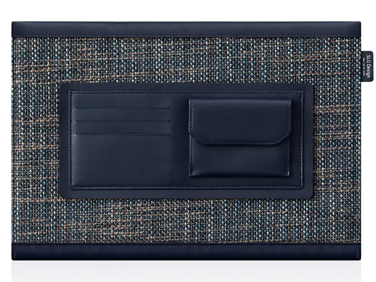 SLG D5 CSL Pouch Donkerblauw Leer - MacBook 13