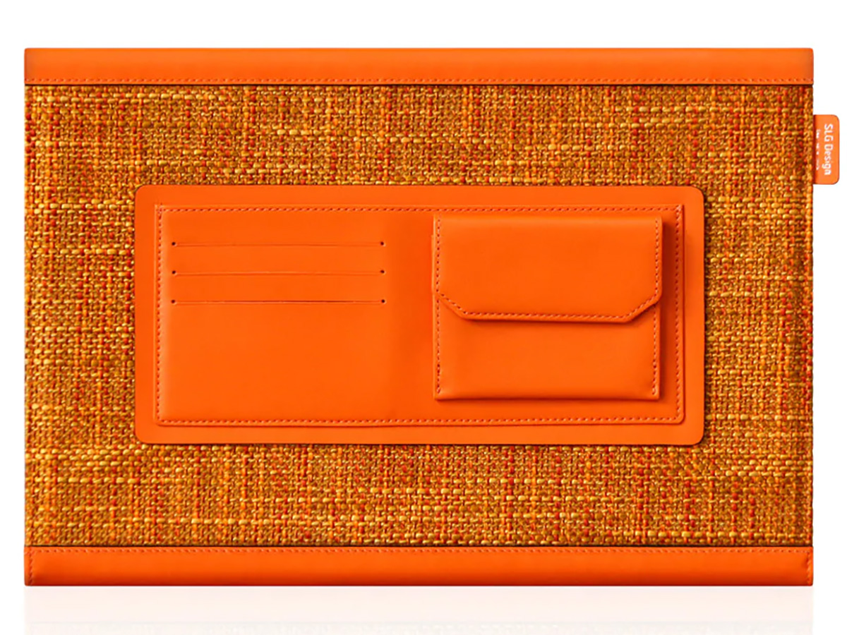 SLG D5 CSL Pouch Oranje Leer - MacBook 13