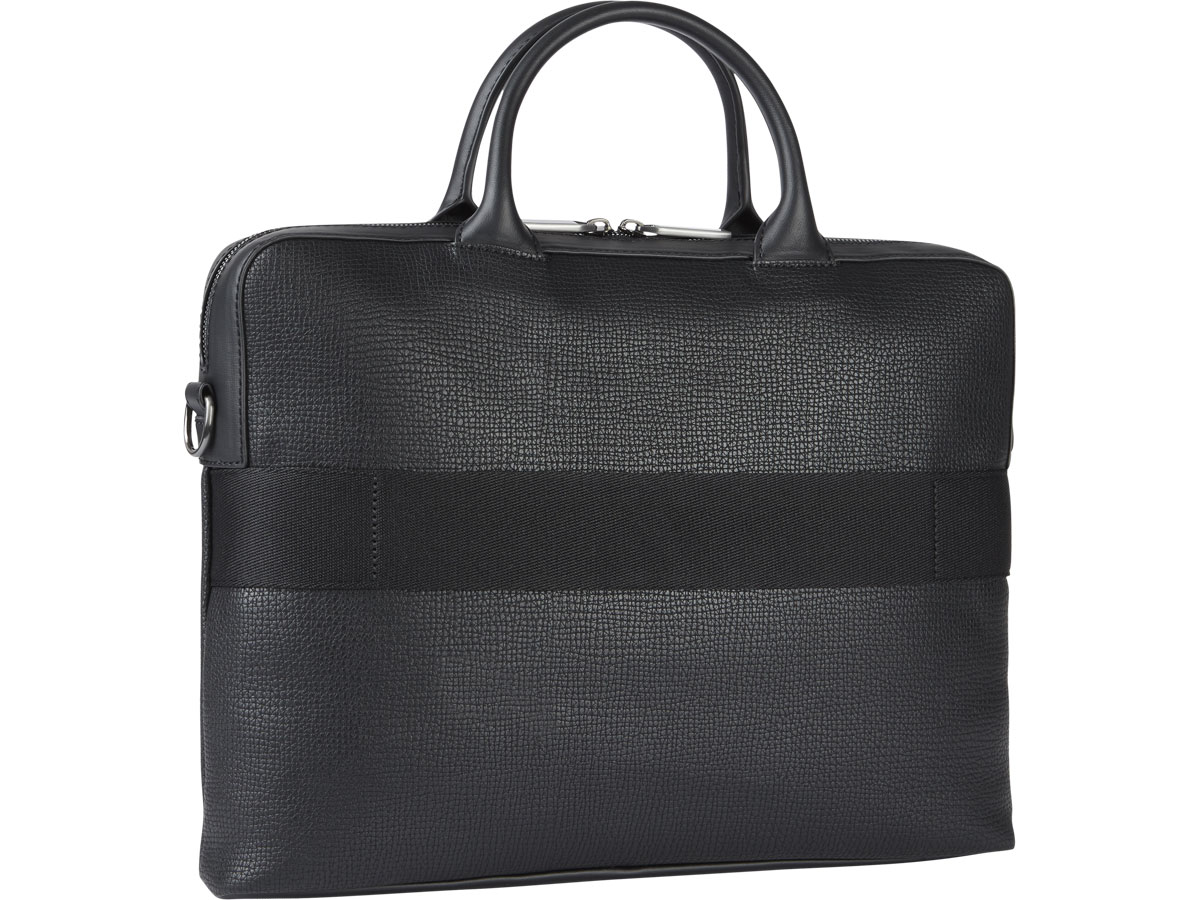 Calvin Klein Laptop Bag Textured - Laptoptas Zwart