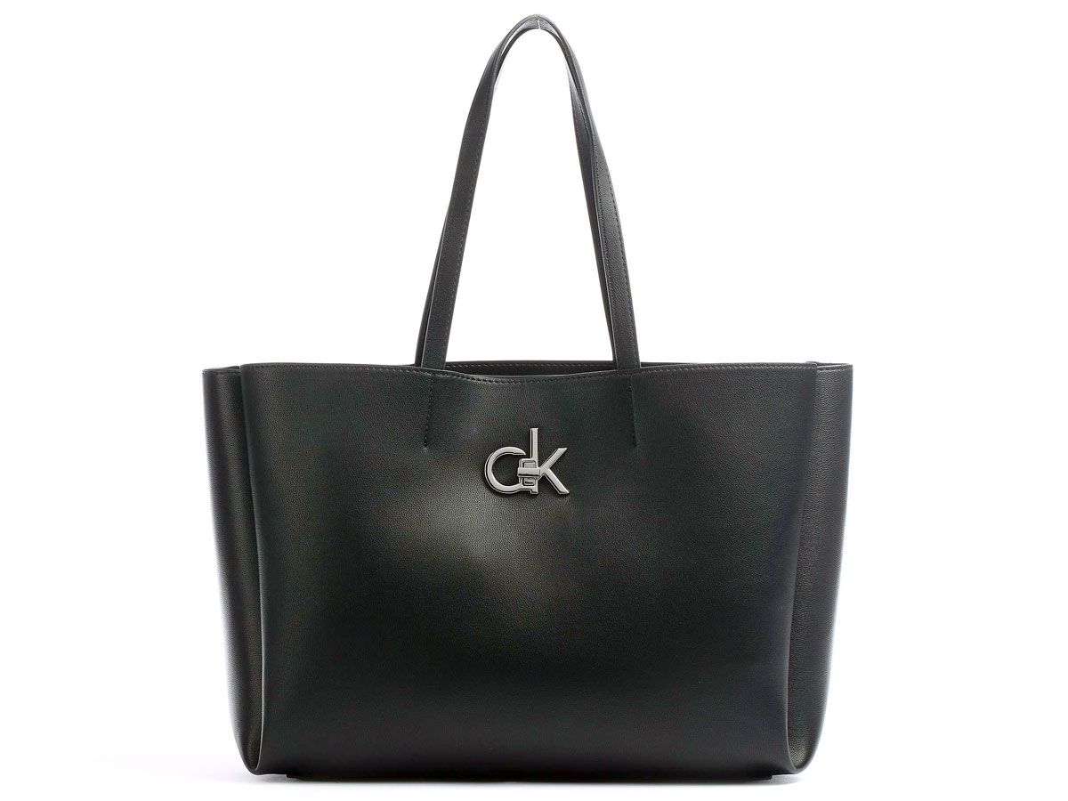 Calvin Klein Laptop Tote Zwart - Dames Laptoptas met Sleeve 