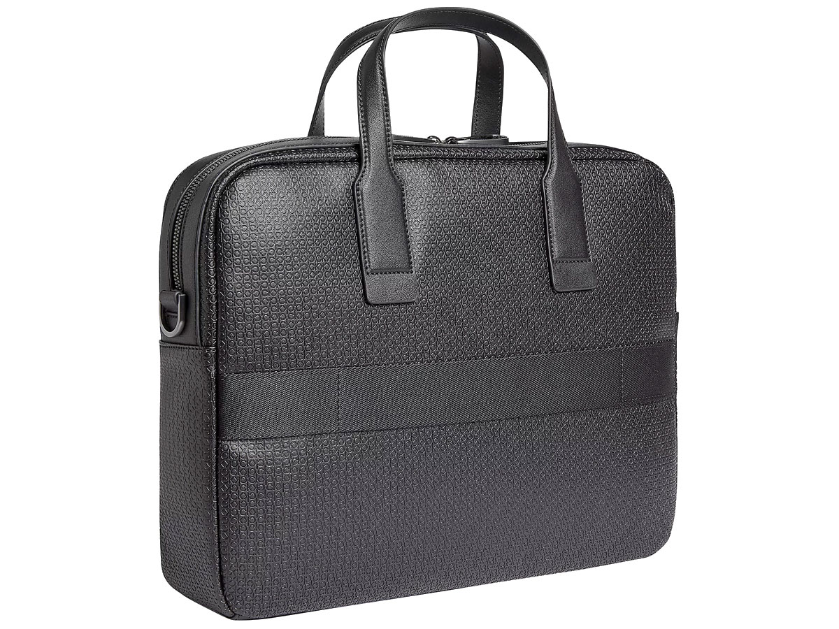 Calvin Klein Laptop Bag Monogram - Laptoptas Zwart