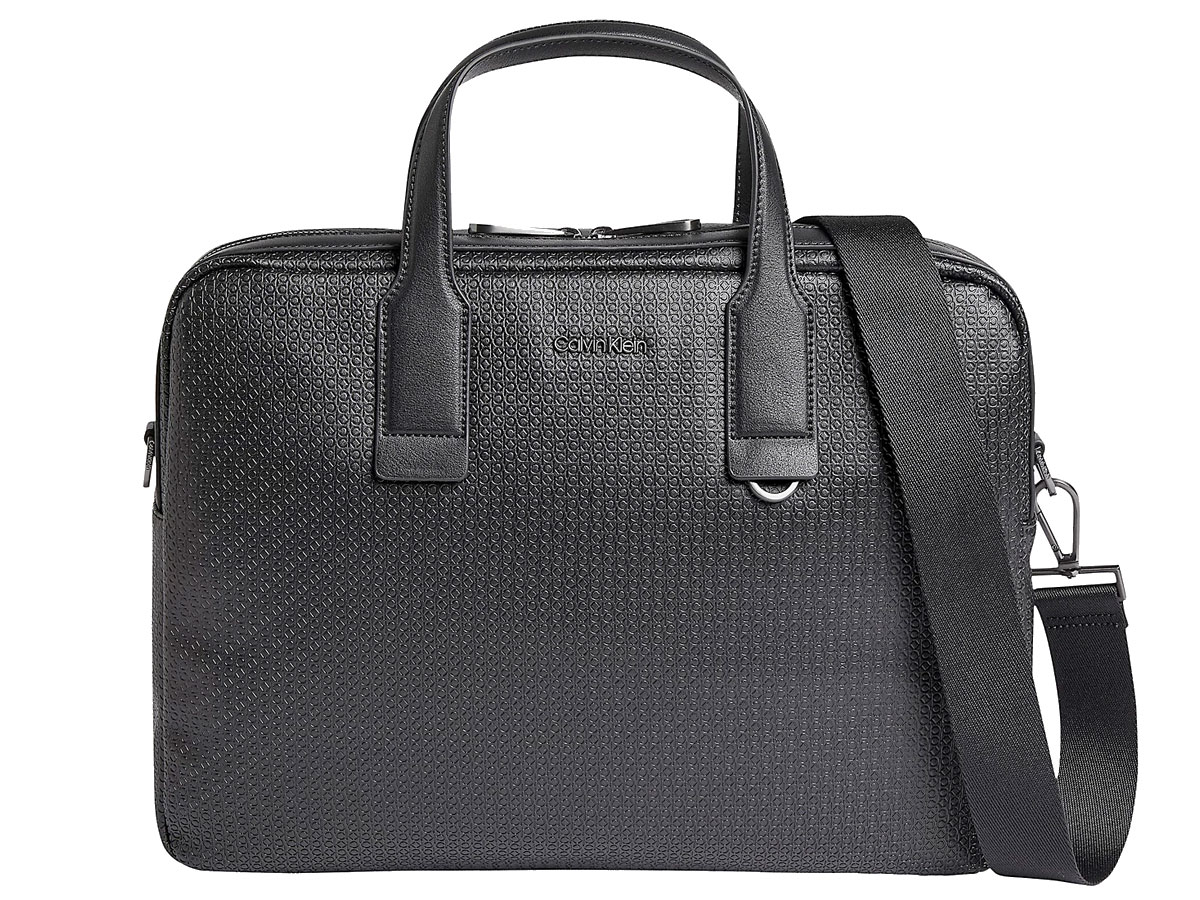 Calvin Klein Laptop Bag Monogram - Laptoptas Zwart