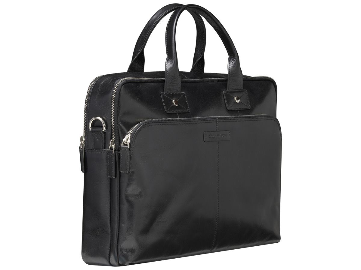 dbramante1928 Kronborg Leather Laptop Bag Zwart - 15