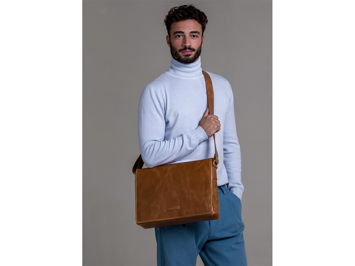 dbramante1928 Marselisborg Laptop Messenger Cognac - 13