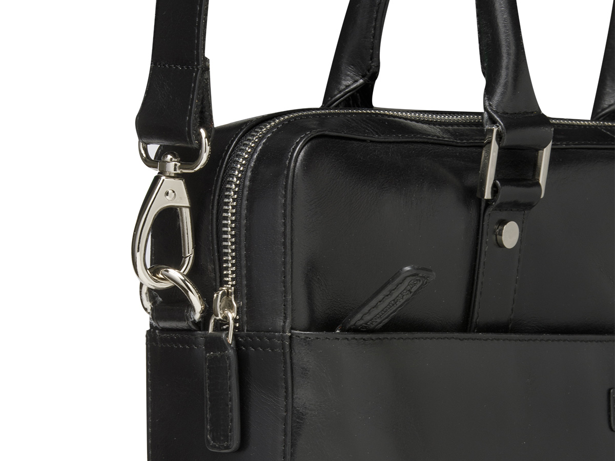 dbramante1928 Rosenborg Leather Laptop Bag Zwart - 15