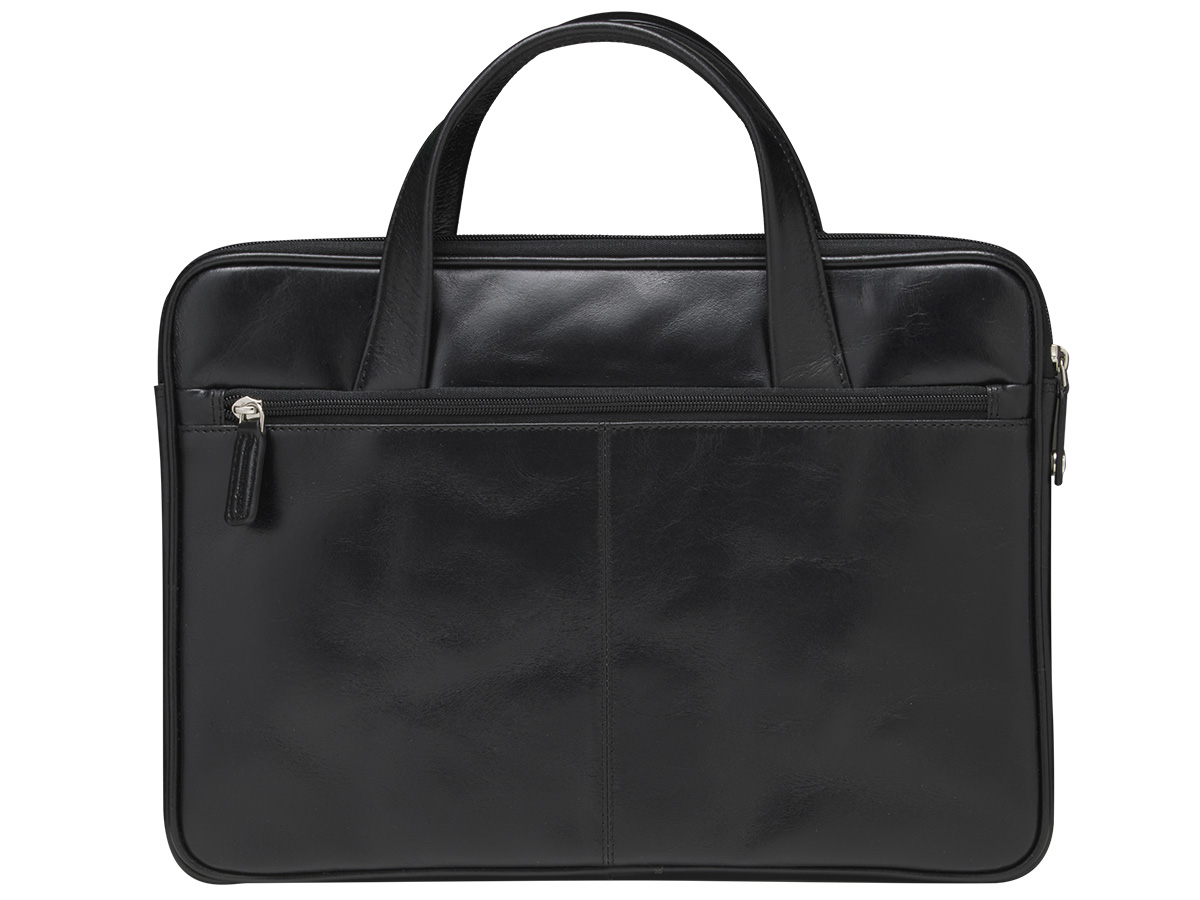 dbramante1928 Silkeborg Leather Slim Laptop Bag Zwart - 13