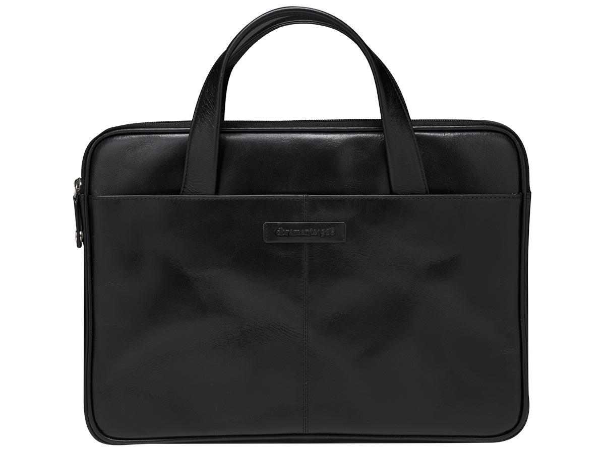 dbramante1928 Silkeborg Leather Slim Laptop Bag Zwart - 13