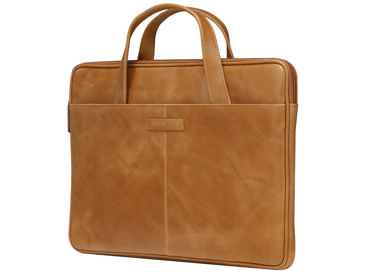 dbramante1928 Silkeborg Leather Slim Laptop Bag Cognac - 15