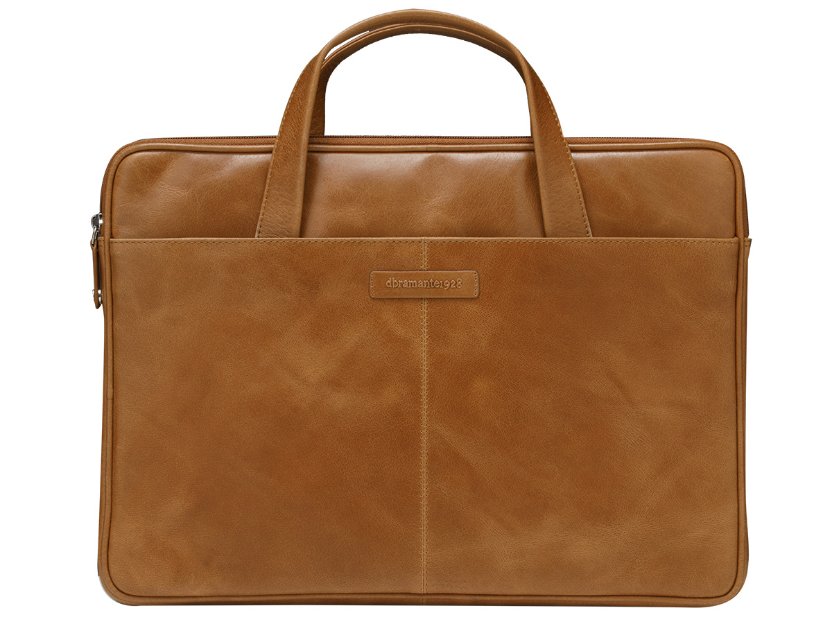 dbramante1928 Silkeborg Leather Slim Laptop Bag Cognac - 15