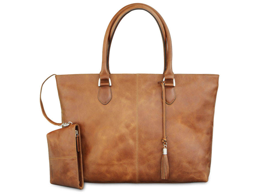 dbramante1928 Sophie Tote - Laptoptas 15 inch (Cognac)