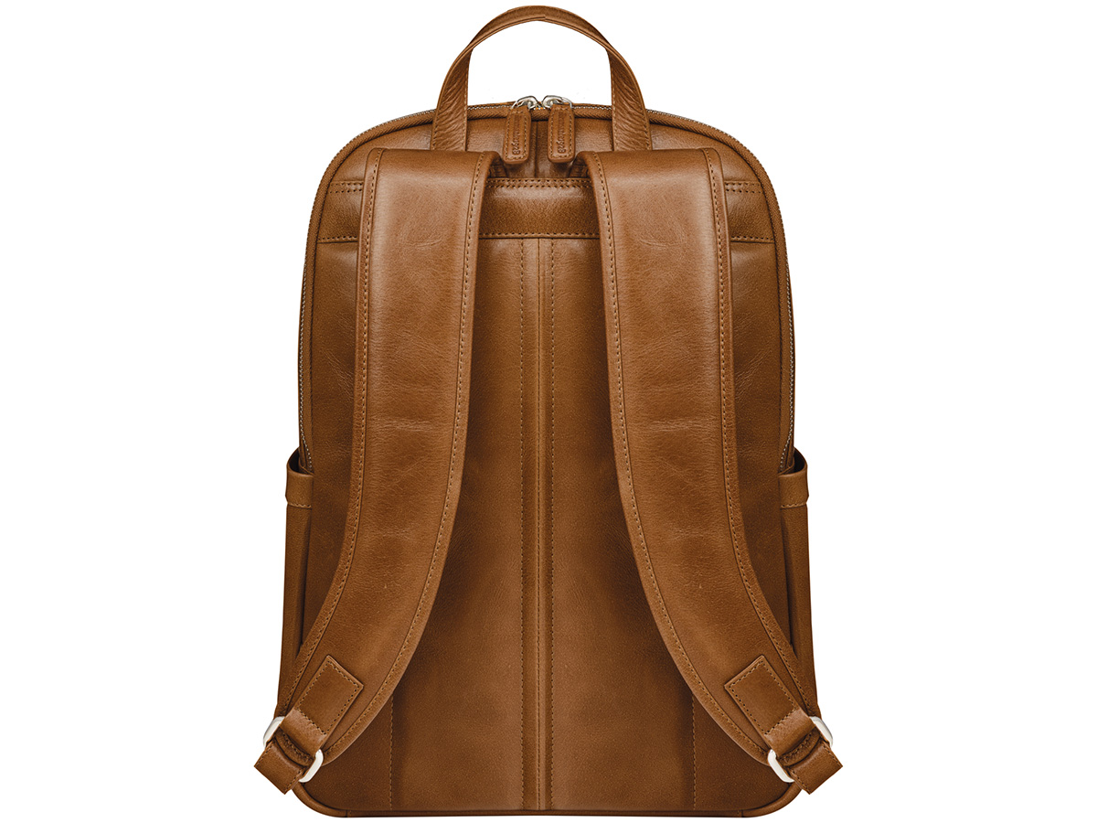 dbramante1928 Svendborg Leather Laptop Backpack Cognac - 15