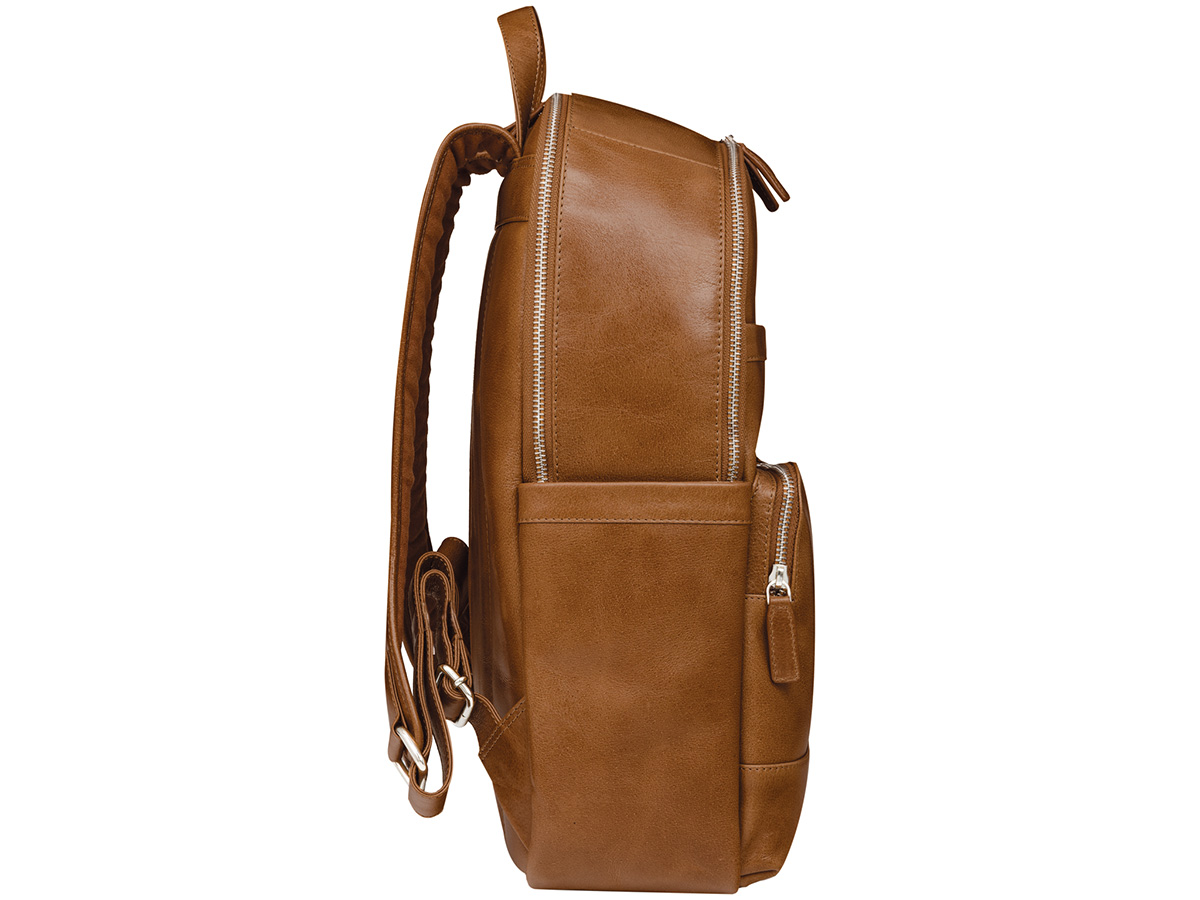 dbramante1928 Svendborg Leather Laptop Backpack Cognac - 15