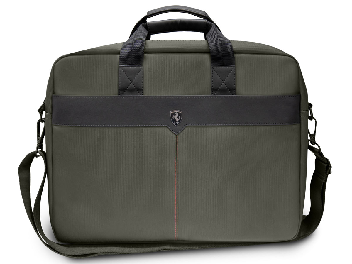 Ferrari Off Track Scuderia Laptop Bag Khaki - Laptoptas 16 inch