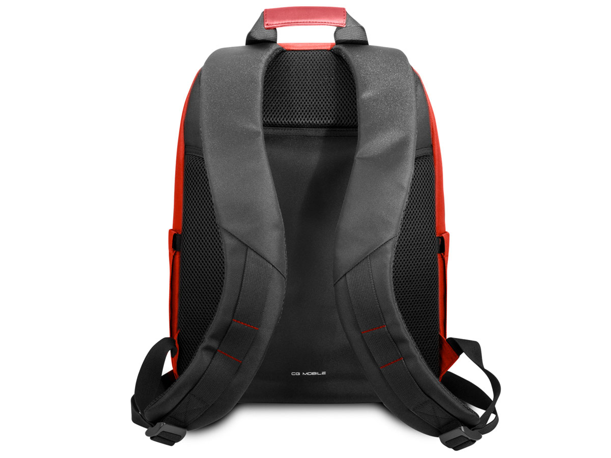 Ferrari Urban Slim Laptop Backpack Rood - Rugzak Laptoptas tot 16 inch