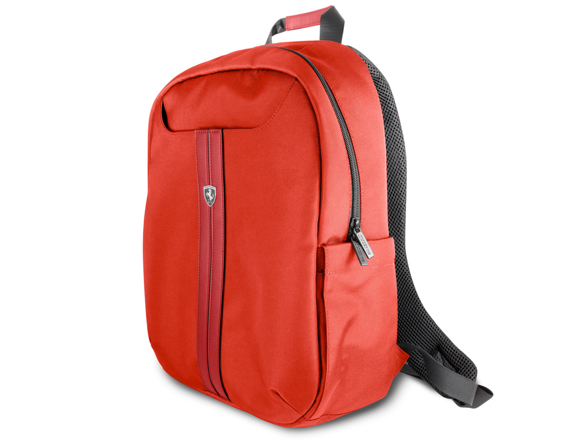 Ferrari Urban Slim Laptop Backpack Rood - Rugzak Laptoptas tot 16 inch