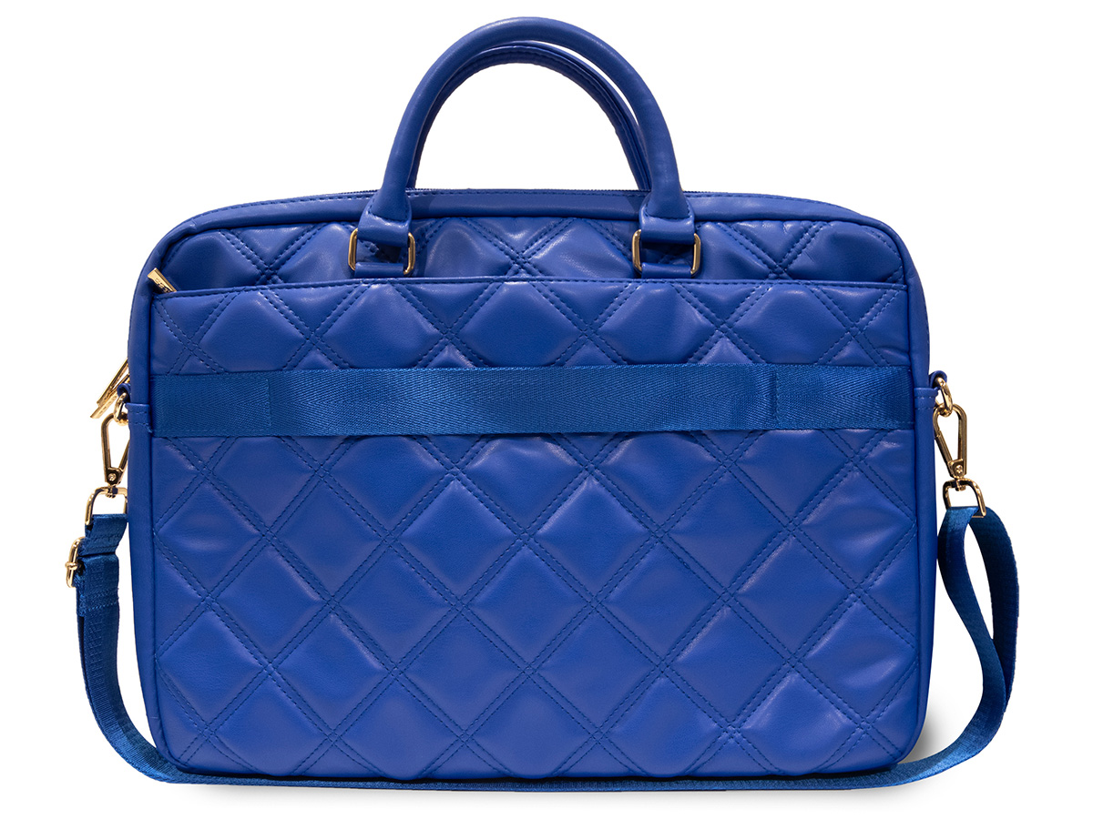 Guess Big 4G Quilted Laptop Bag Blauw - Laptoptas tot 16 inch