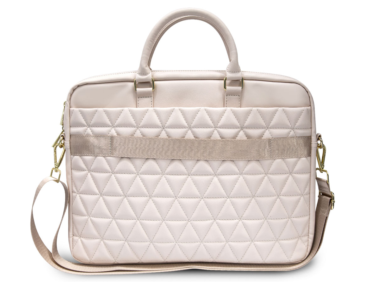 Guess Quilted Laptop Bag Roze - Laptoptas tot 15 inch