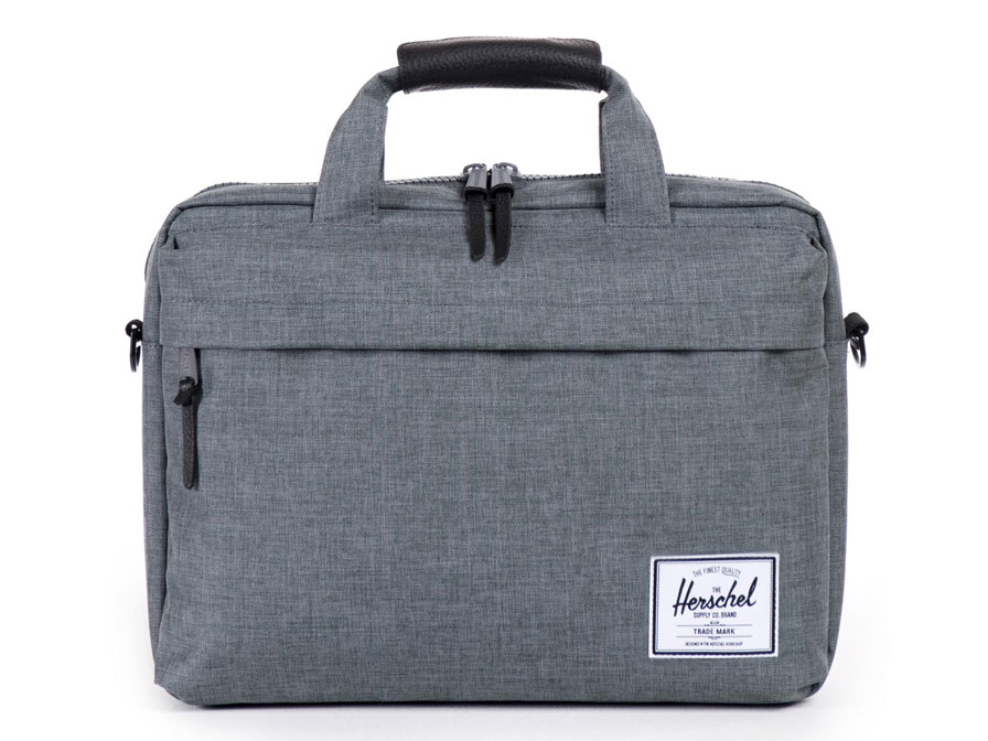 Herschel Clark Messenger Laptoptas tot 15 inch (Charcoal Crosshatch)