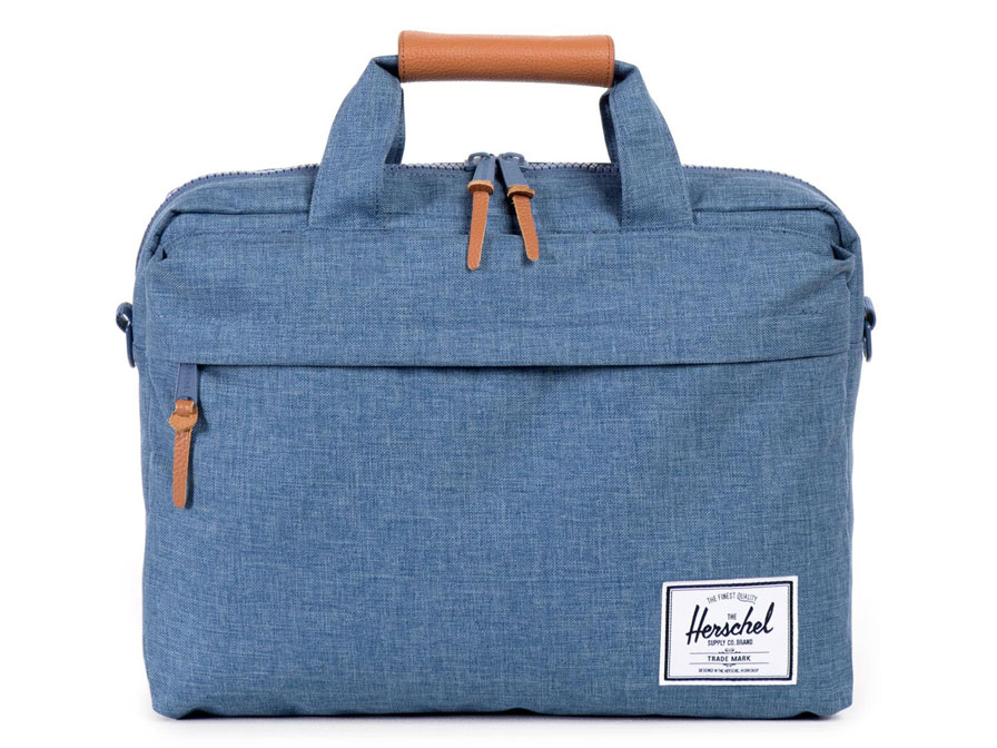 Herschel Clark Messenger Laptoptas tot 15 inch (Navy Crosshatch)