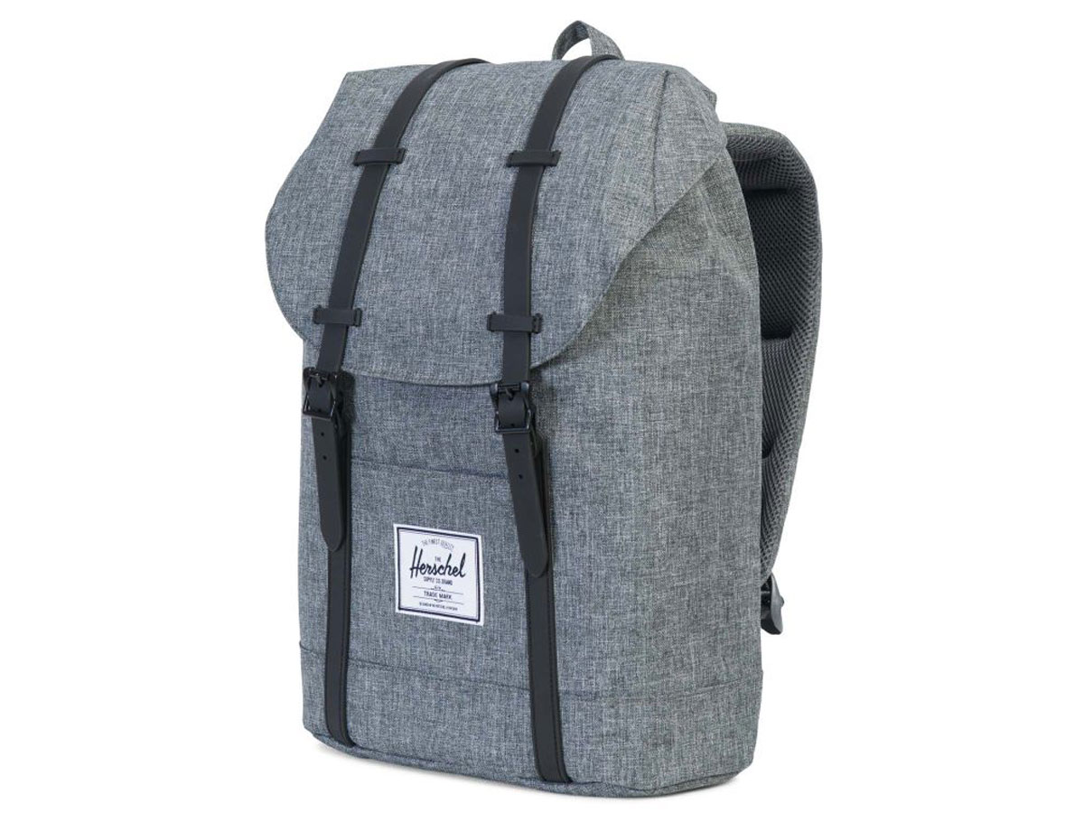 Herschel Retreat Rugzak Laptoptas - Raven Crosshatch