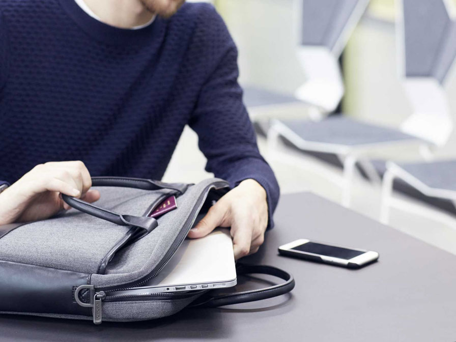 Knomo Princeton Brief Laptoptas tot 15 inch