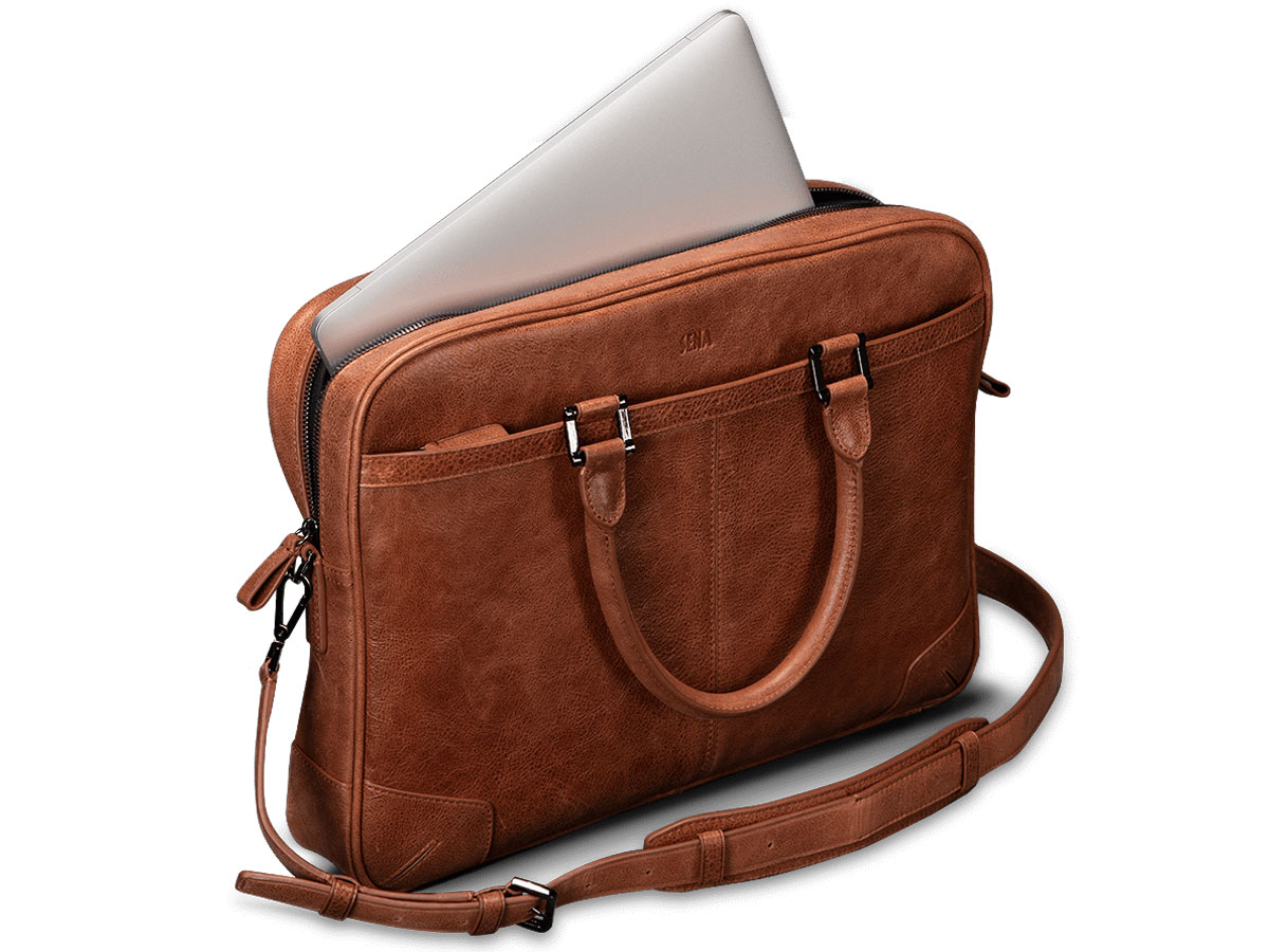 Sena Heritage Commuter Bag Cognac - 15 inch Leren Laptoptas