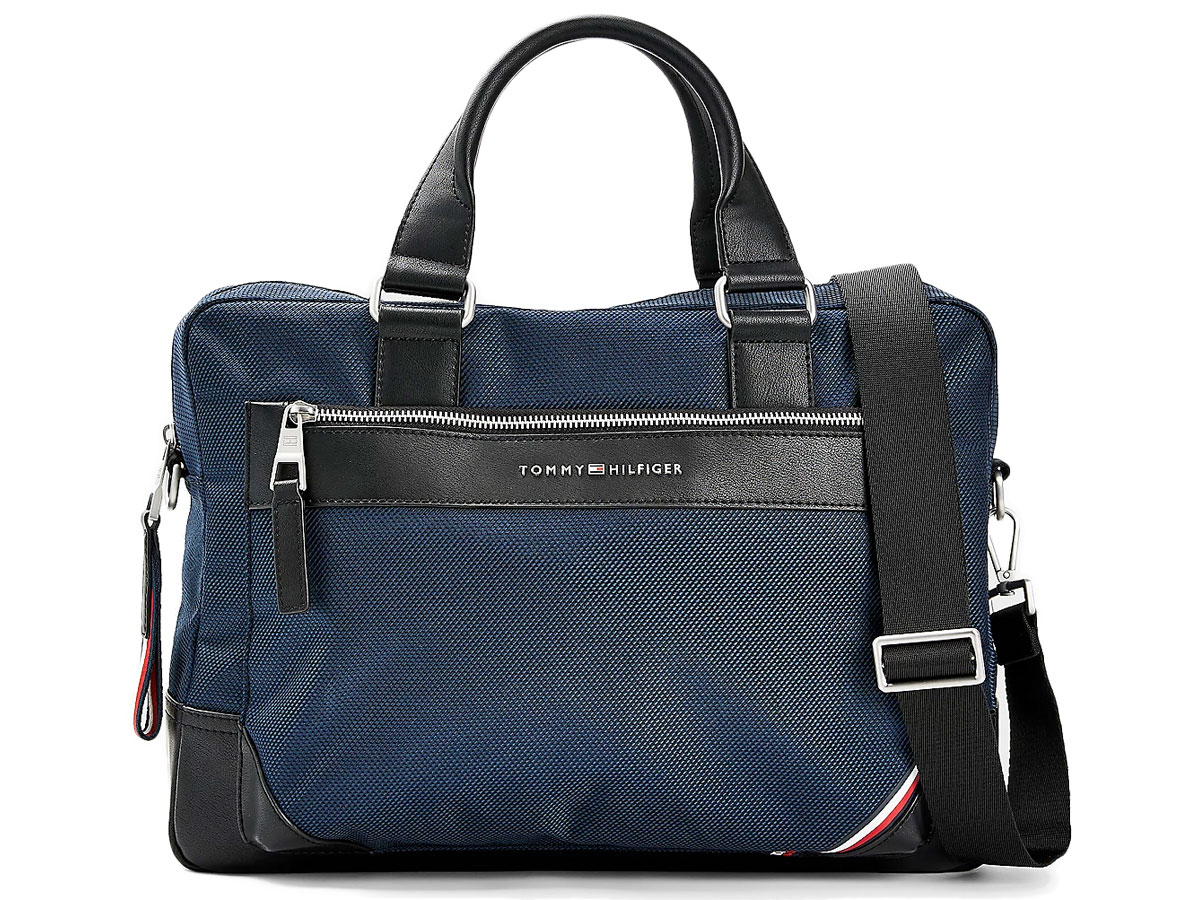 Tommy Hilfiger 1985 Nylon Slim Laptop Bag Laptoptas - Blauw