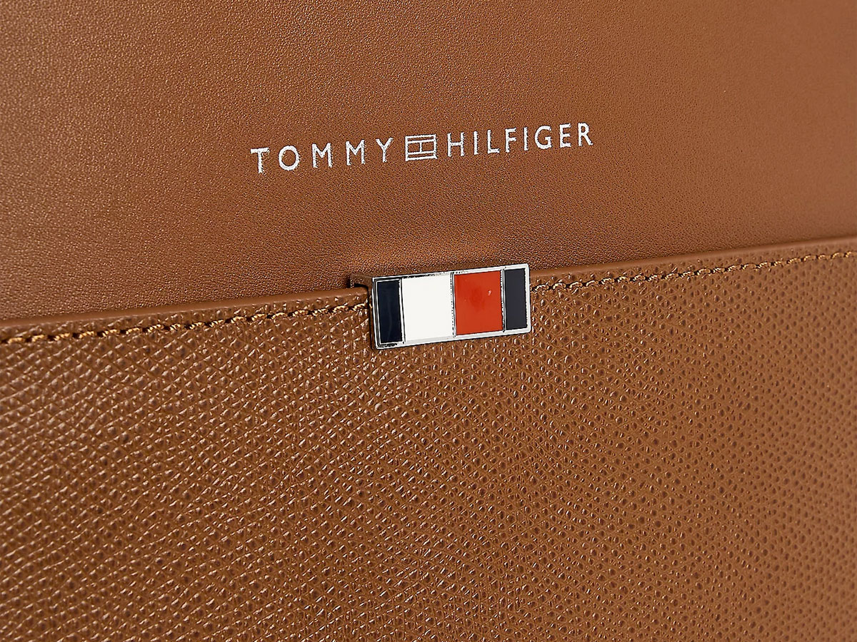 Tommy Hilfiger Business Backpack Cognac - Laptop Rugzak Leer