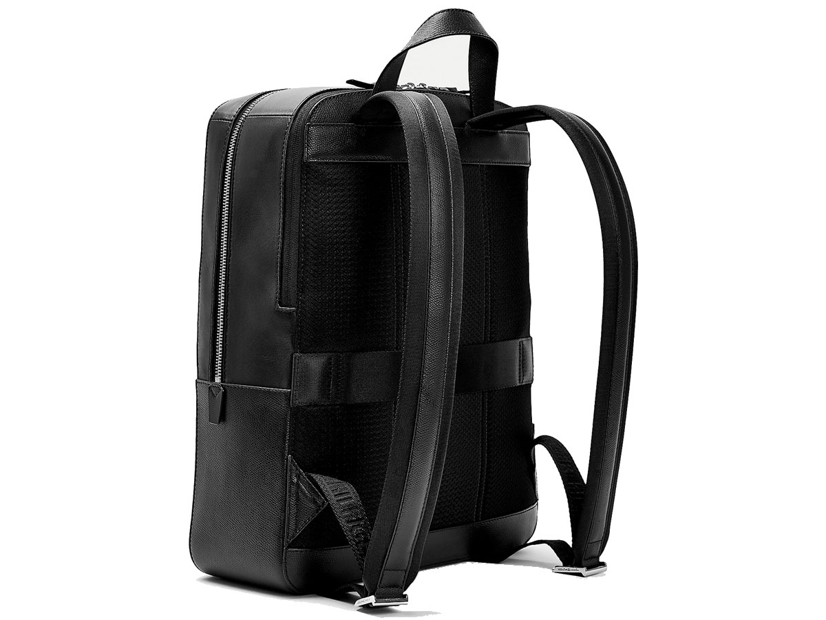 Tommy Hilfiger Business Backpack Zwart - Laptop Rugzak Leer