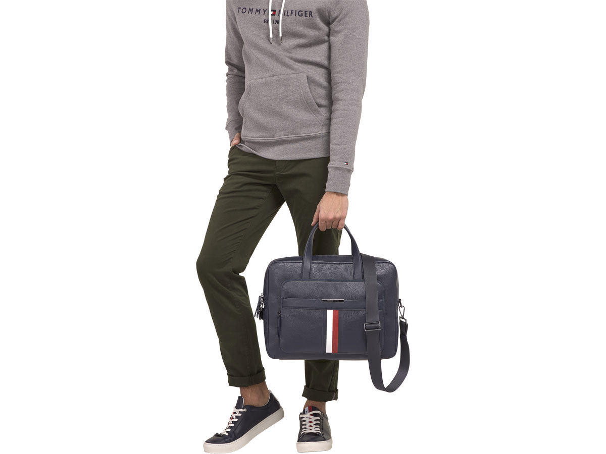 Tommy Hilfiger Downtown Corp Laptoptas (Navy)