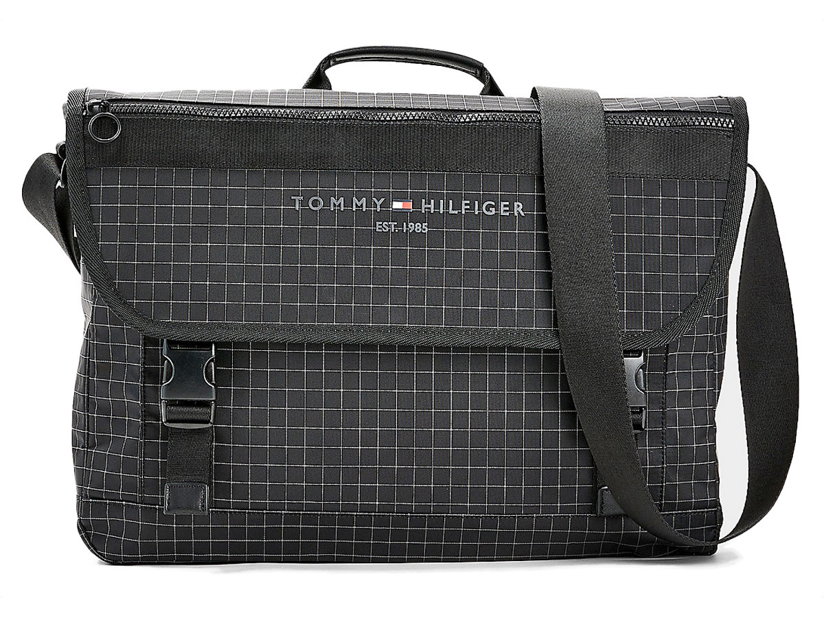 Tommy Hilfiger Established Messenger Laptoptas - Zwart