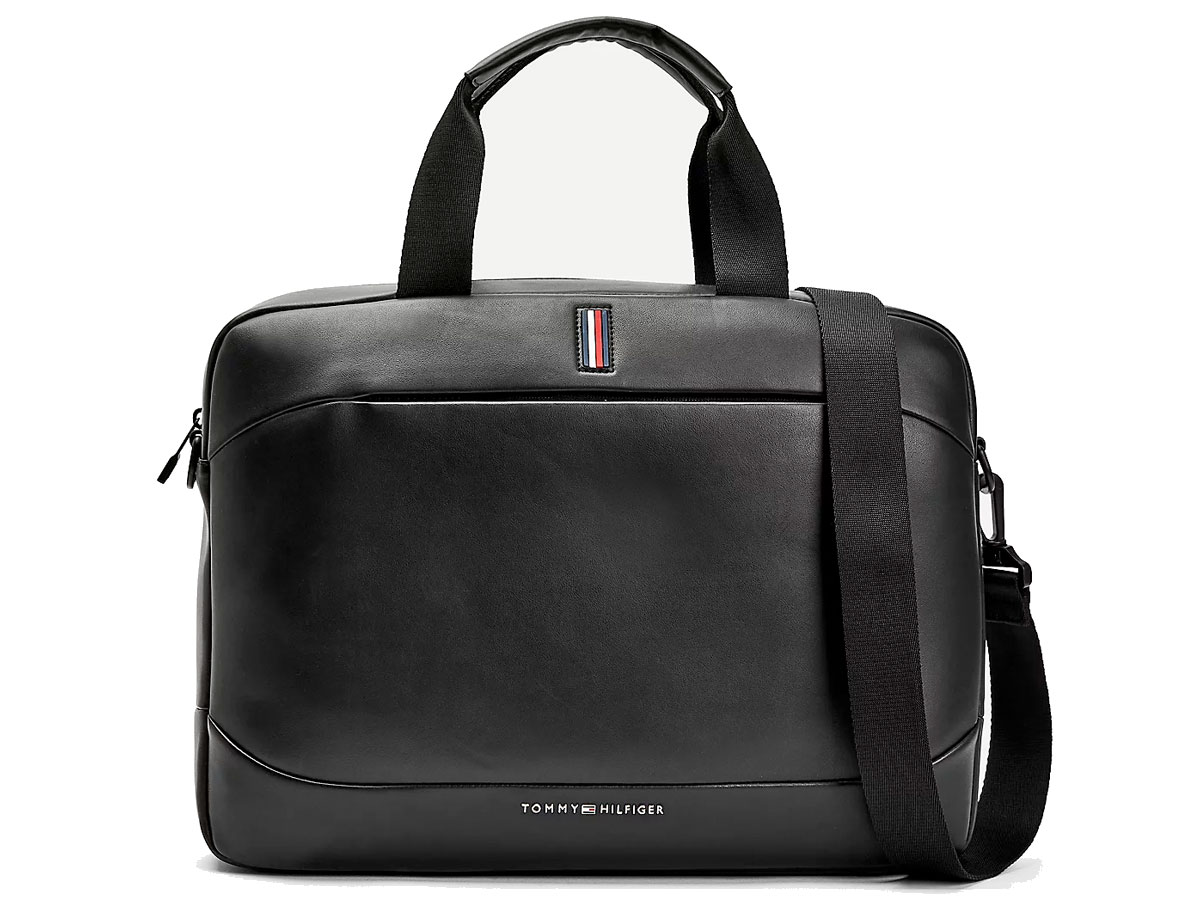 Tommy Hilfiger Metro Slanke Laptoptas - Zwart