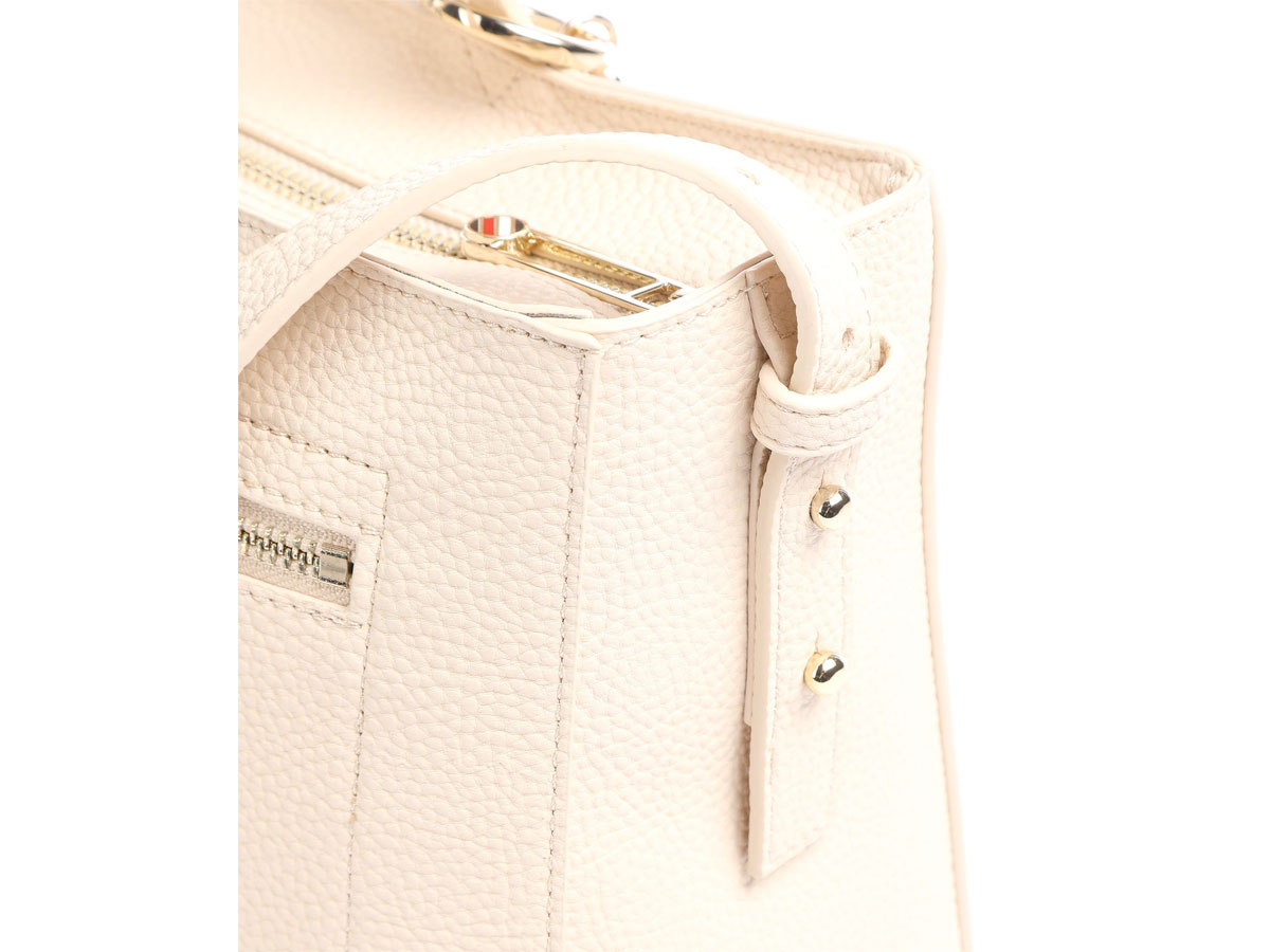 Tommy Hilfiger Soft Satchel Handtas met TH Bedel - Classic Beige