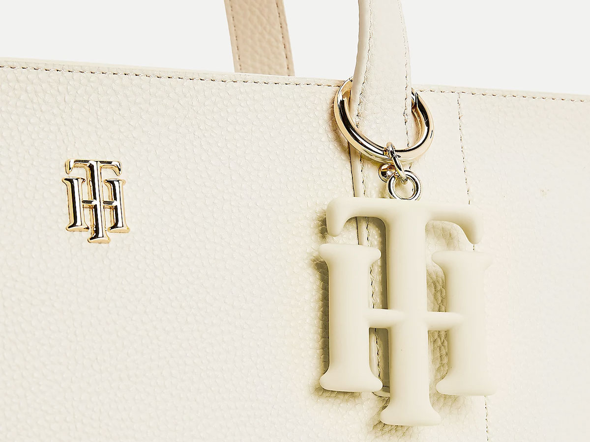 Tommy Hilfiger Soft Tote Shopper met TH Bedel - Classic Beige