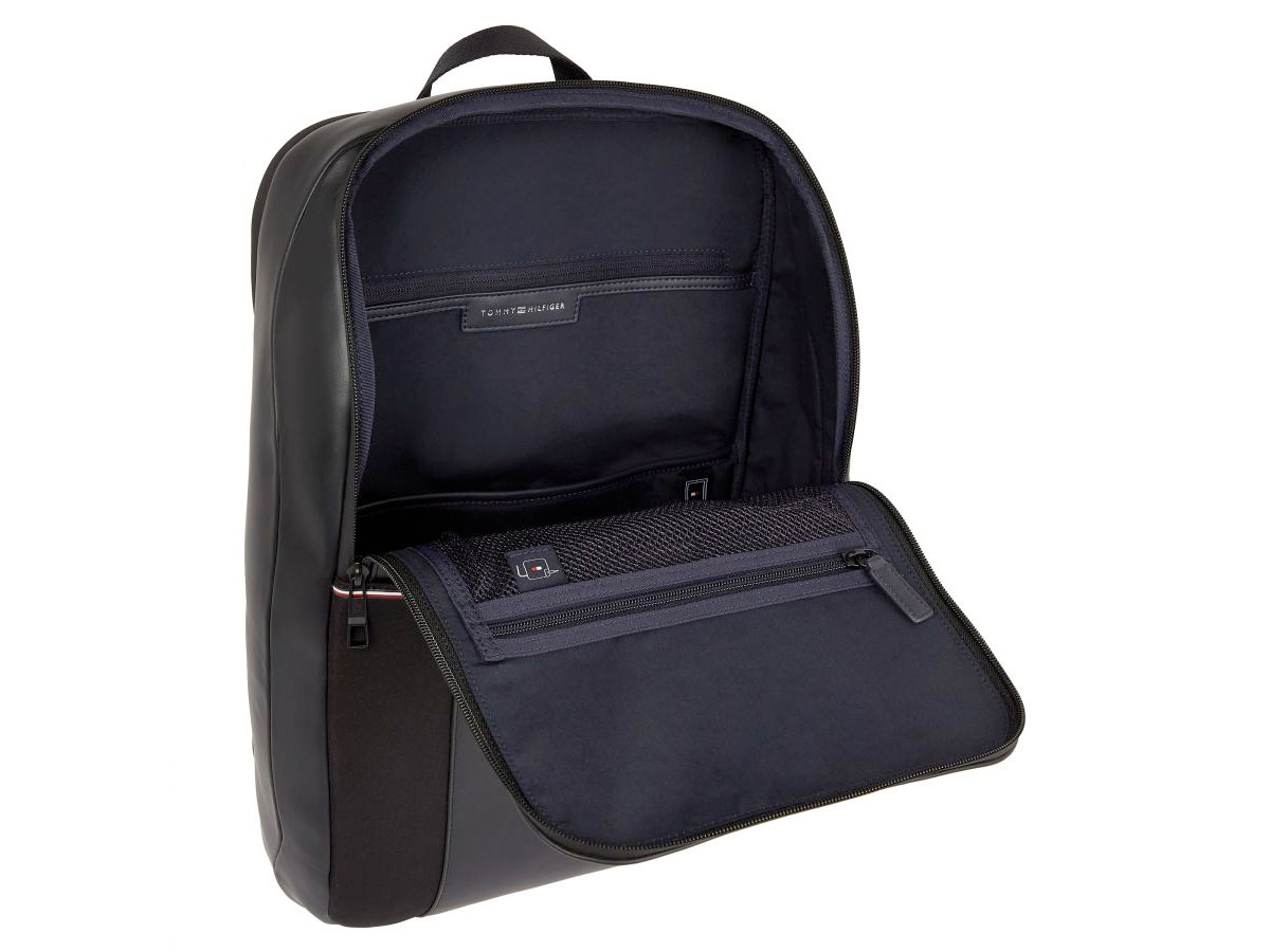 Tommy Hilfiger Tech Commuter Laptop Rugzak - Zwart