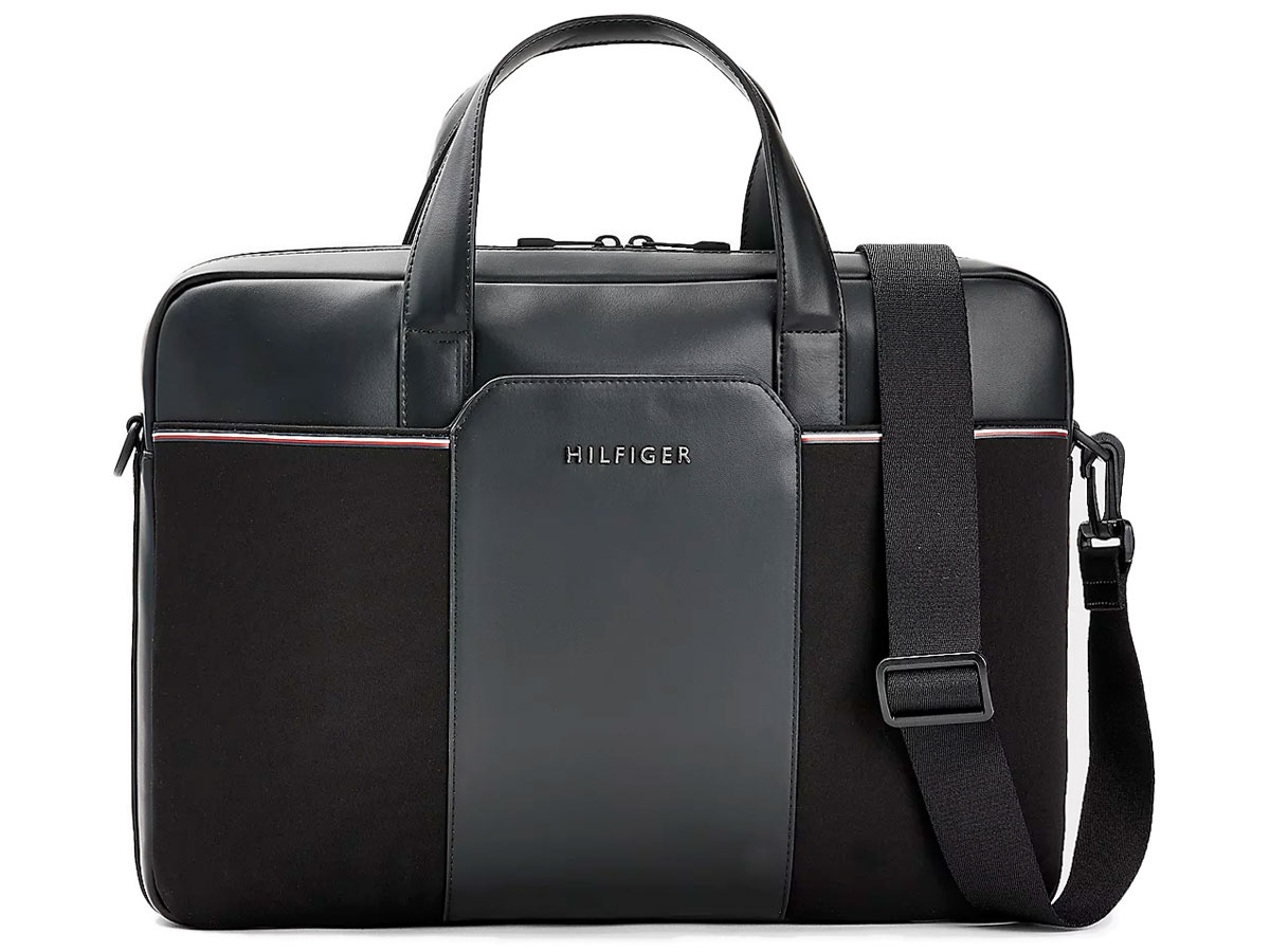 Tommy Hilfiger Tech Commuter Slim Laptoptas - Zwart