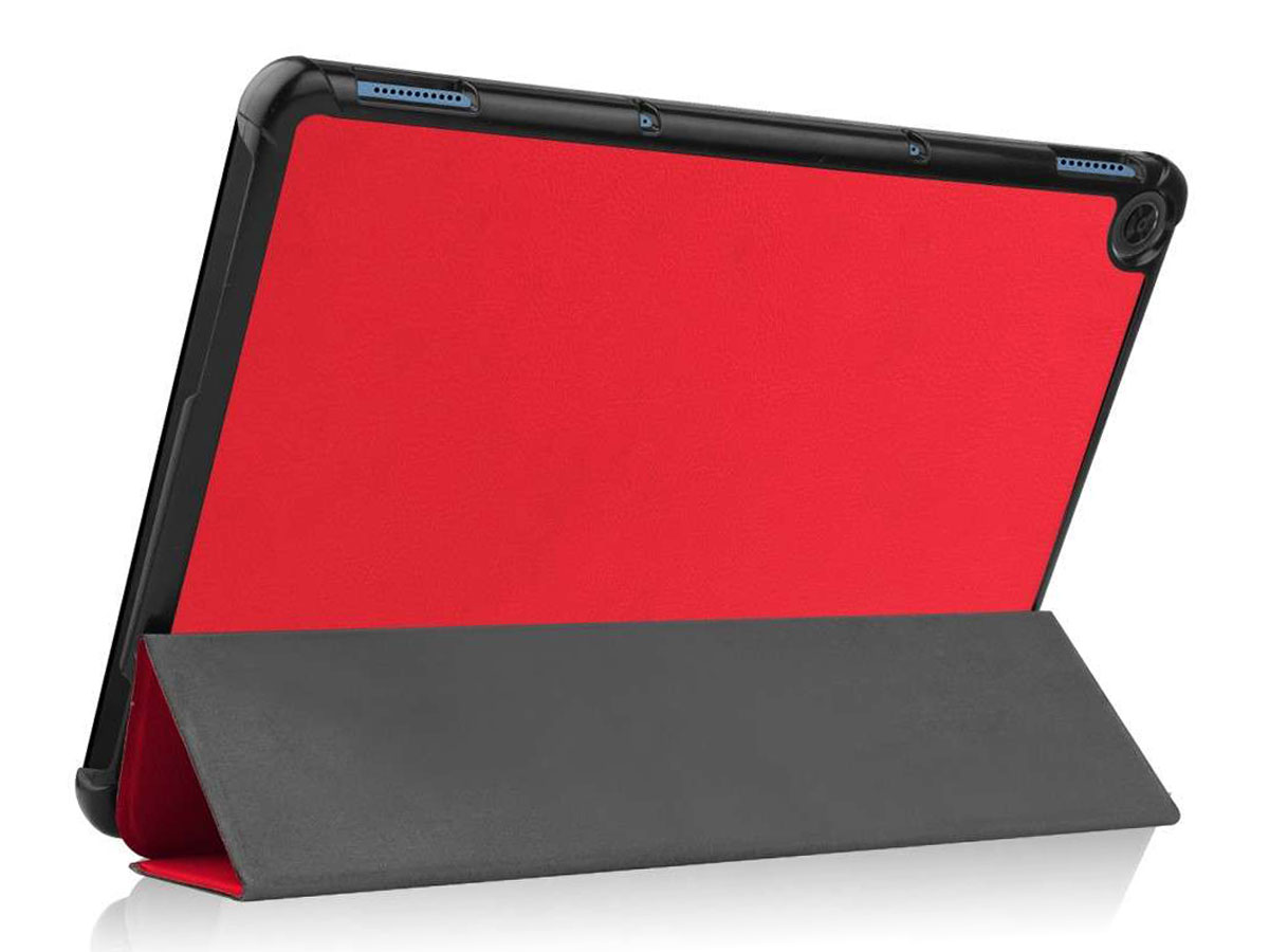 Smart Tri-Fold Bookcase Rood - Lenovo Ideapad Duet Hoesje