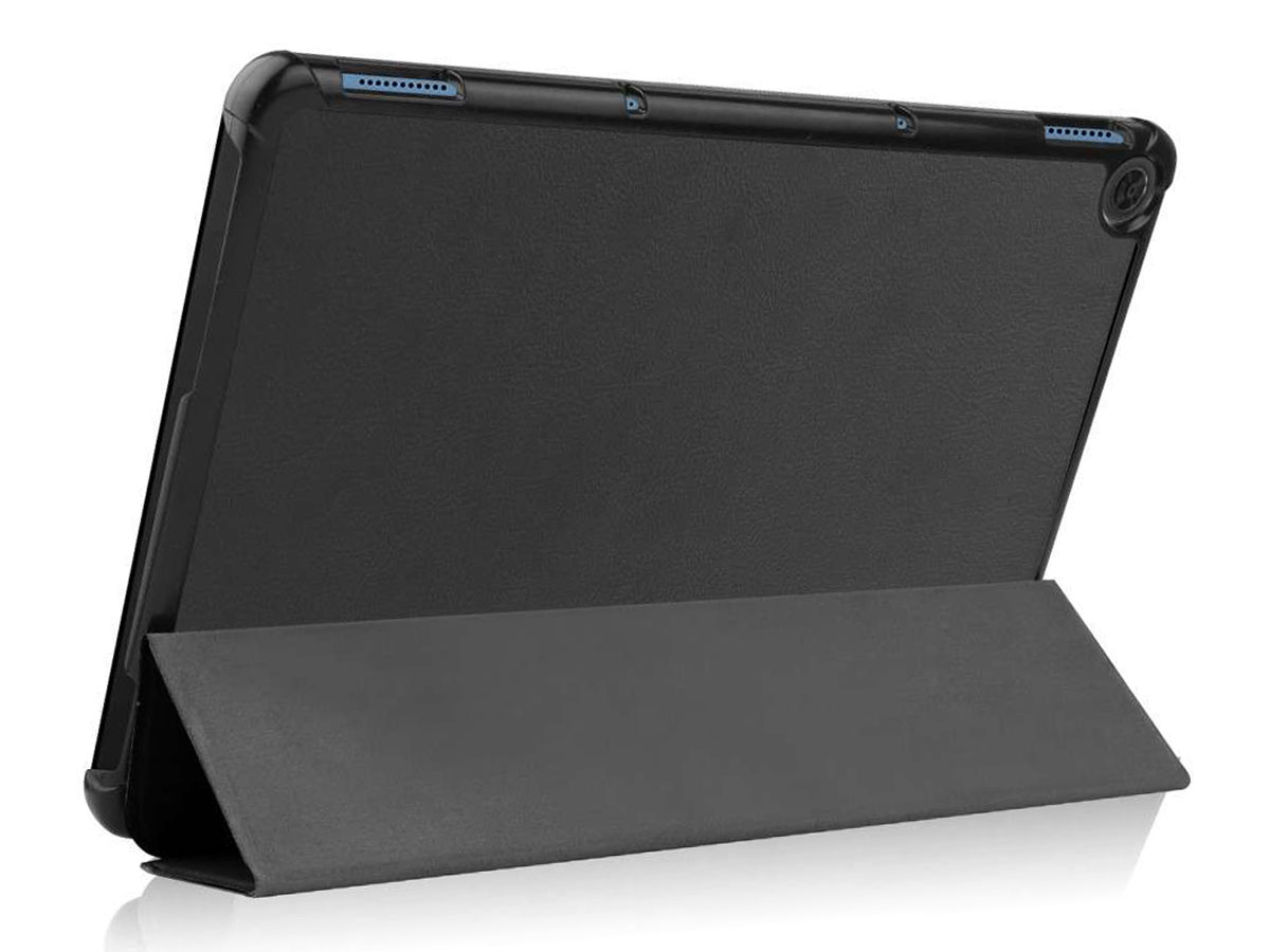 Smart Tri-Fold Bookcase Zwart - Lenovo Ideapad Duet Hoesje
