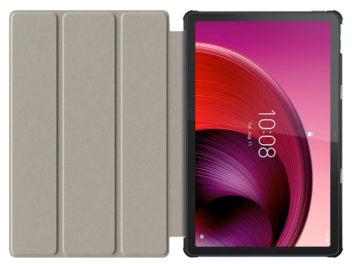 Smart Slimfit Bookcase Blauw - Lenovo Tab M10 G5 Hoesje