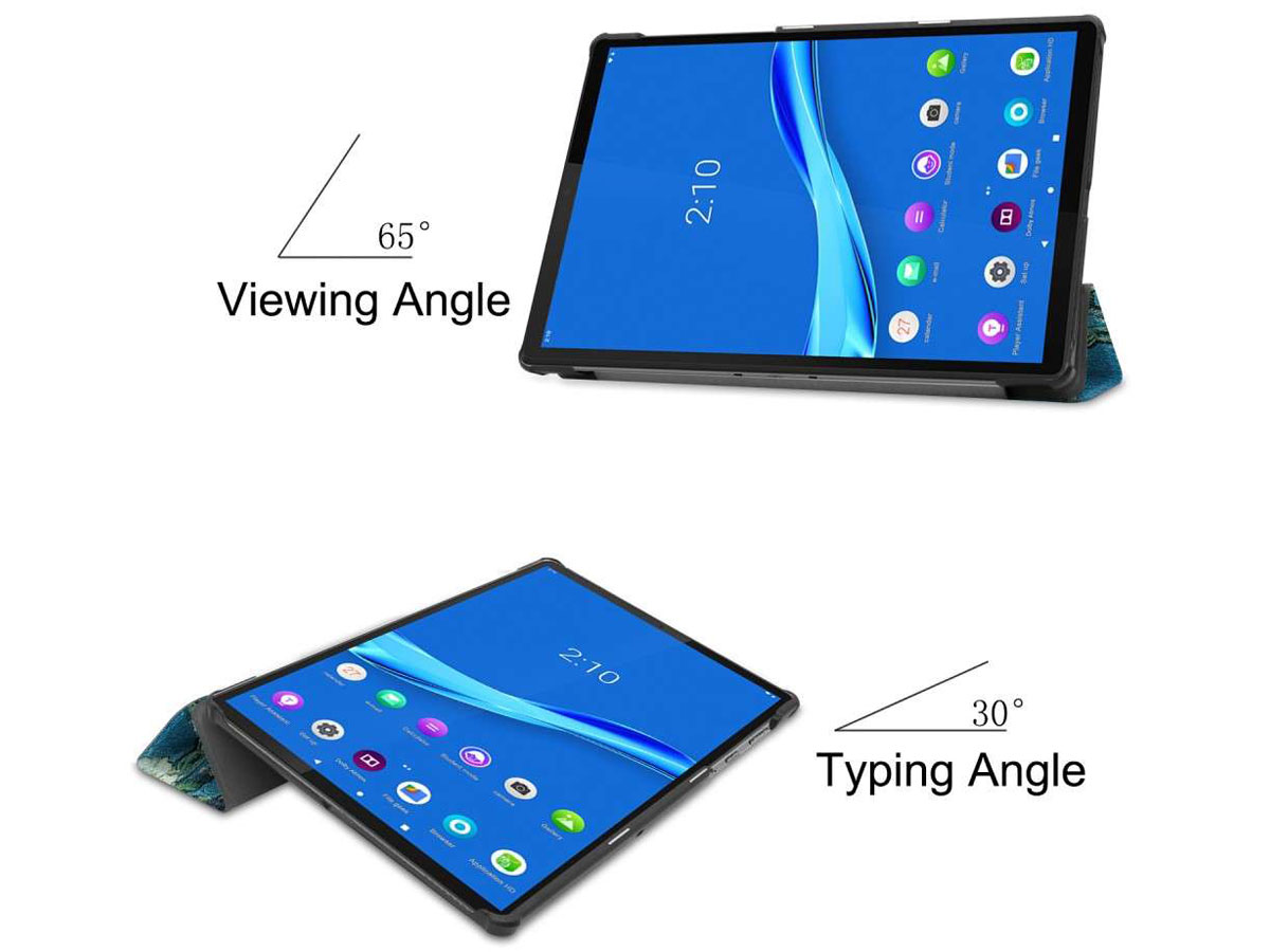 Smart Case Trifold Stand Floral - Lenovo Tab M10 FHD Plus (2e gen) Hoesje