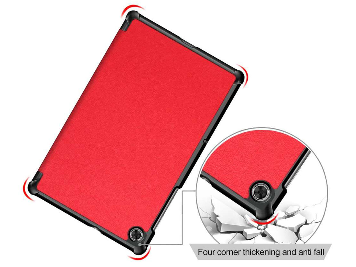 Smart Case Trifold Stand Rood - Lenovo Tab M10 FHD Plus (2e gen) Hoesje