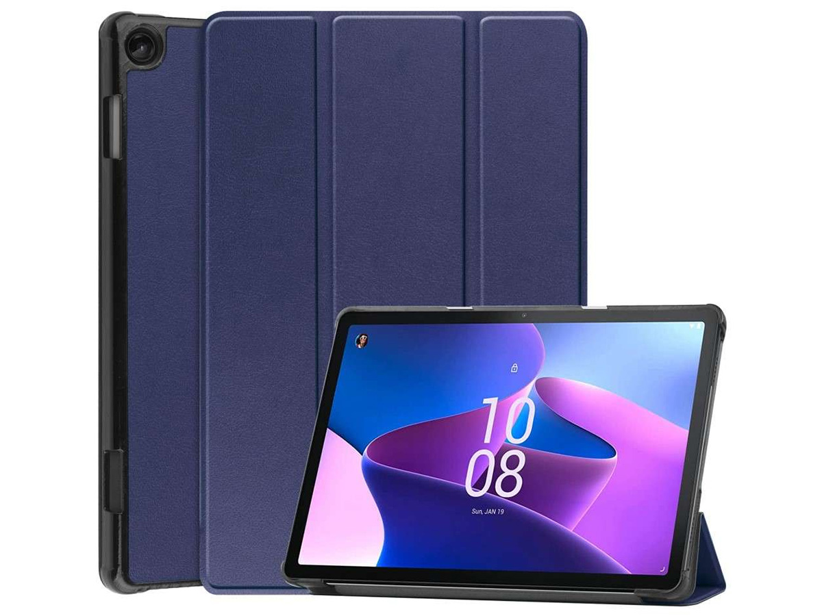 Smart Slimfit Bookcase Blauw - Lenovo Tab M10 Gen 3 Hoesje