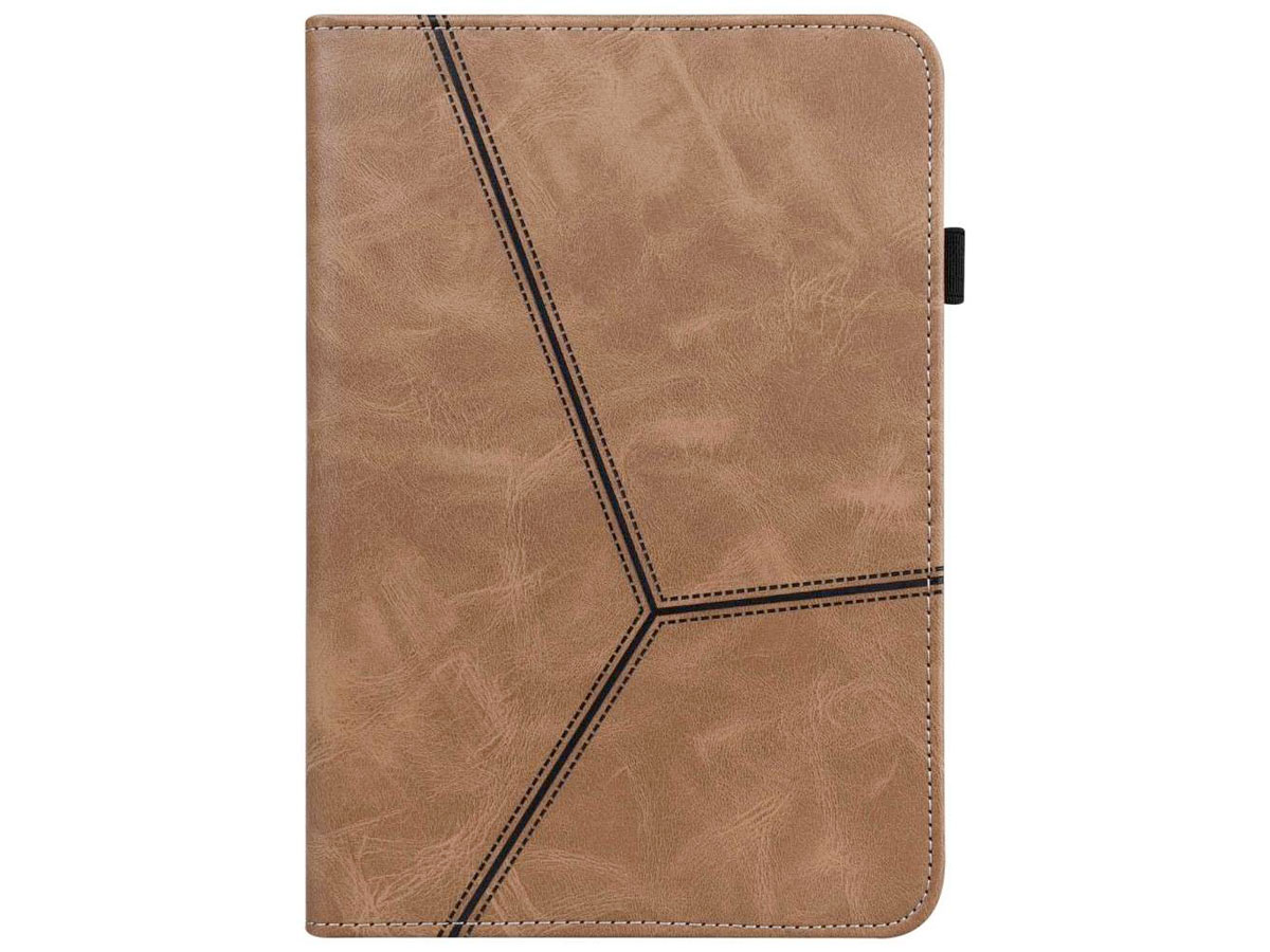 Geometric PU Folio Case Bruin - Lenovo Tab M10 Plus (3e gen) Hoesje